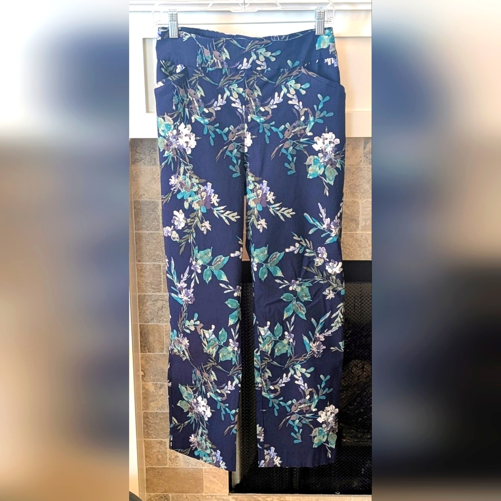 Floral Navy Women's Pants